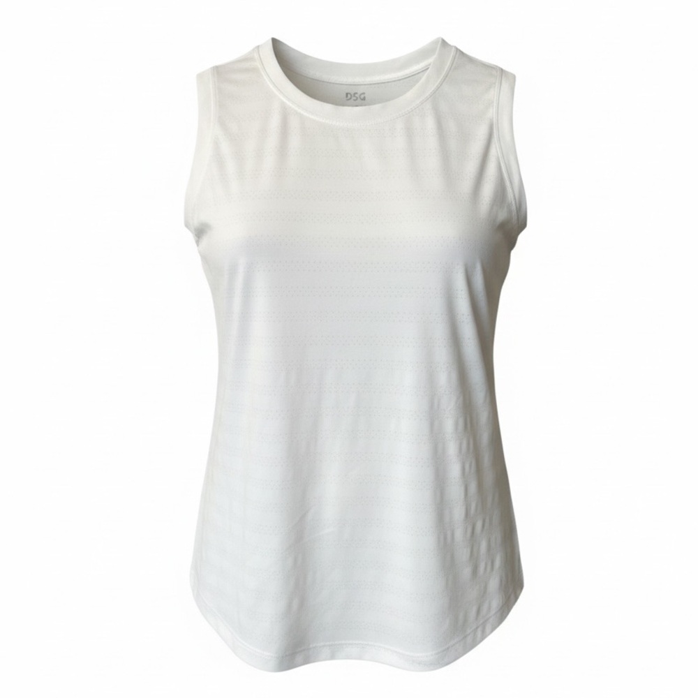 DSG White Crewneck Performance seamless Tank medium